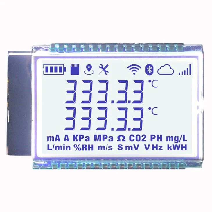 7 Segment LCD Display With LED Backlight