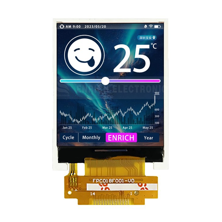 1.77 אינץ 'ST7735S מודול תצוגת TFT LCD